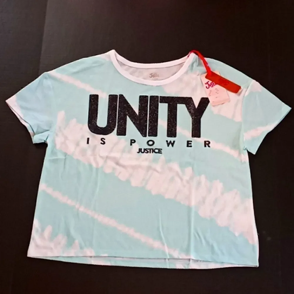 Justice Girls Tie Dyed Unity Cropped T Shirt